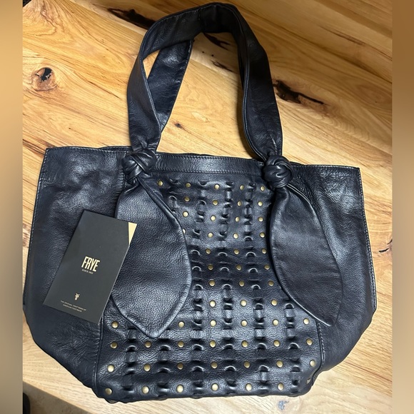 FRYE Jade Studded Leather Tote Bag - Picture 5 of 13